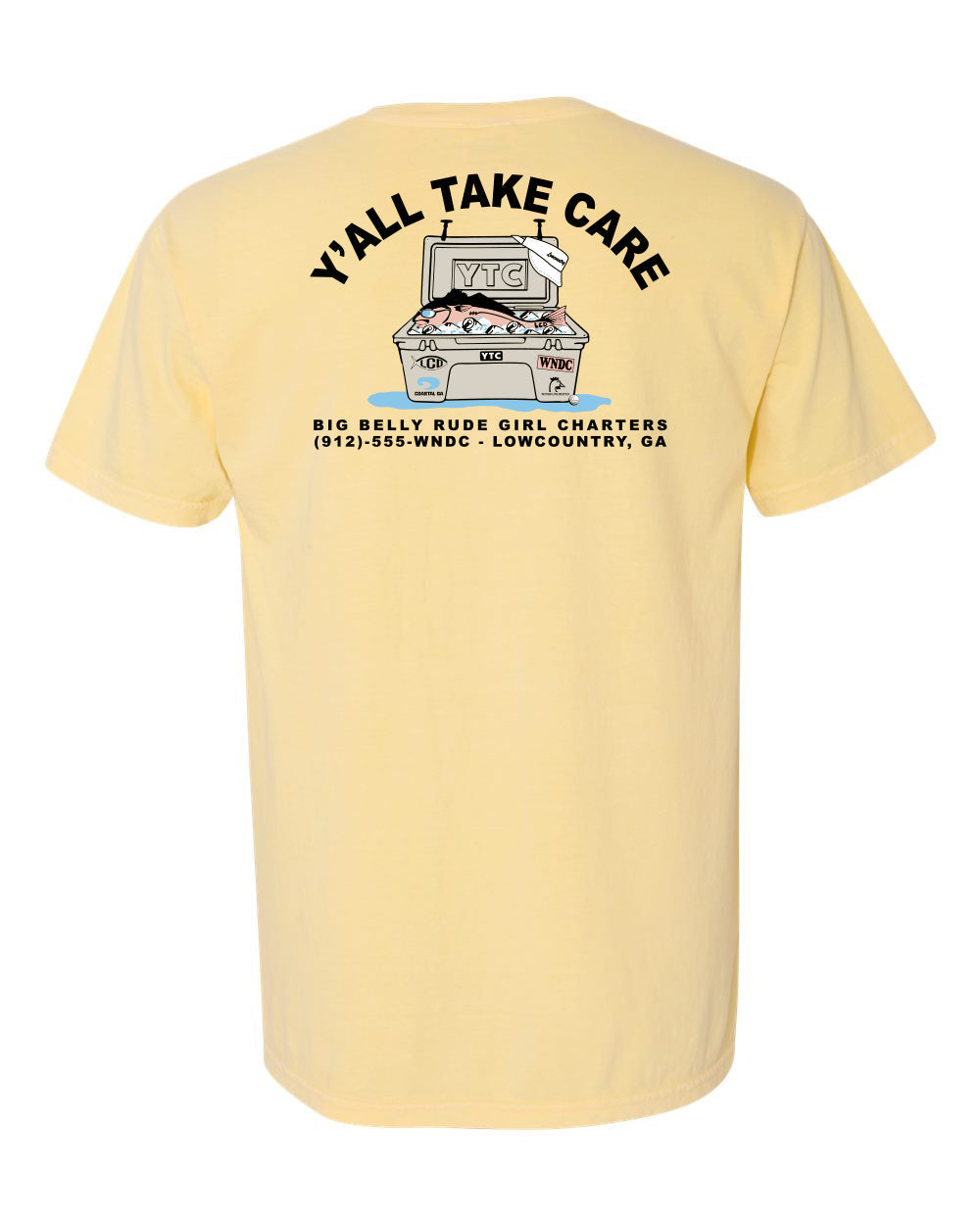 YTC Charters Tee Butter