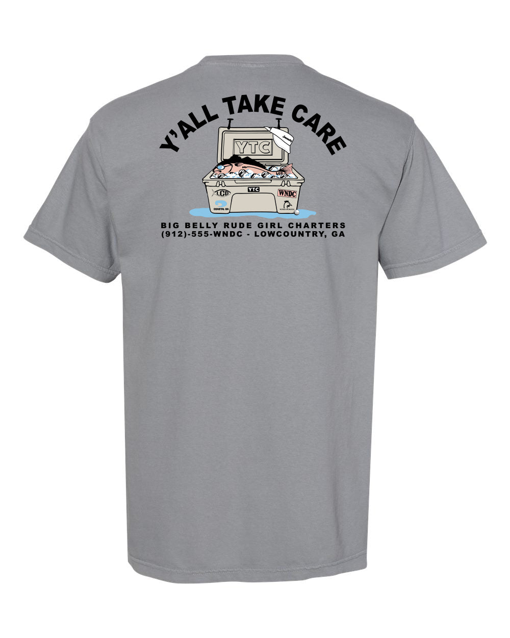 YTC Charters Tee Granite